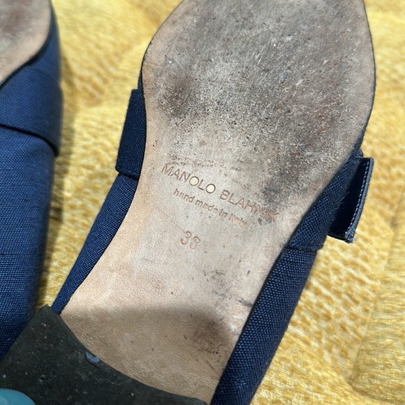 Manolo Blahnik Canvas Loafers - Size 38 (US size 8) - Picture 9 of 12